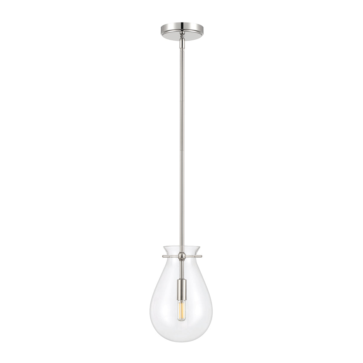 Emma Pendant Light 7", Polished Nickel