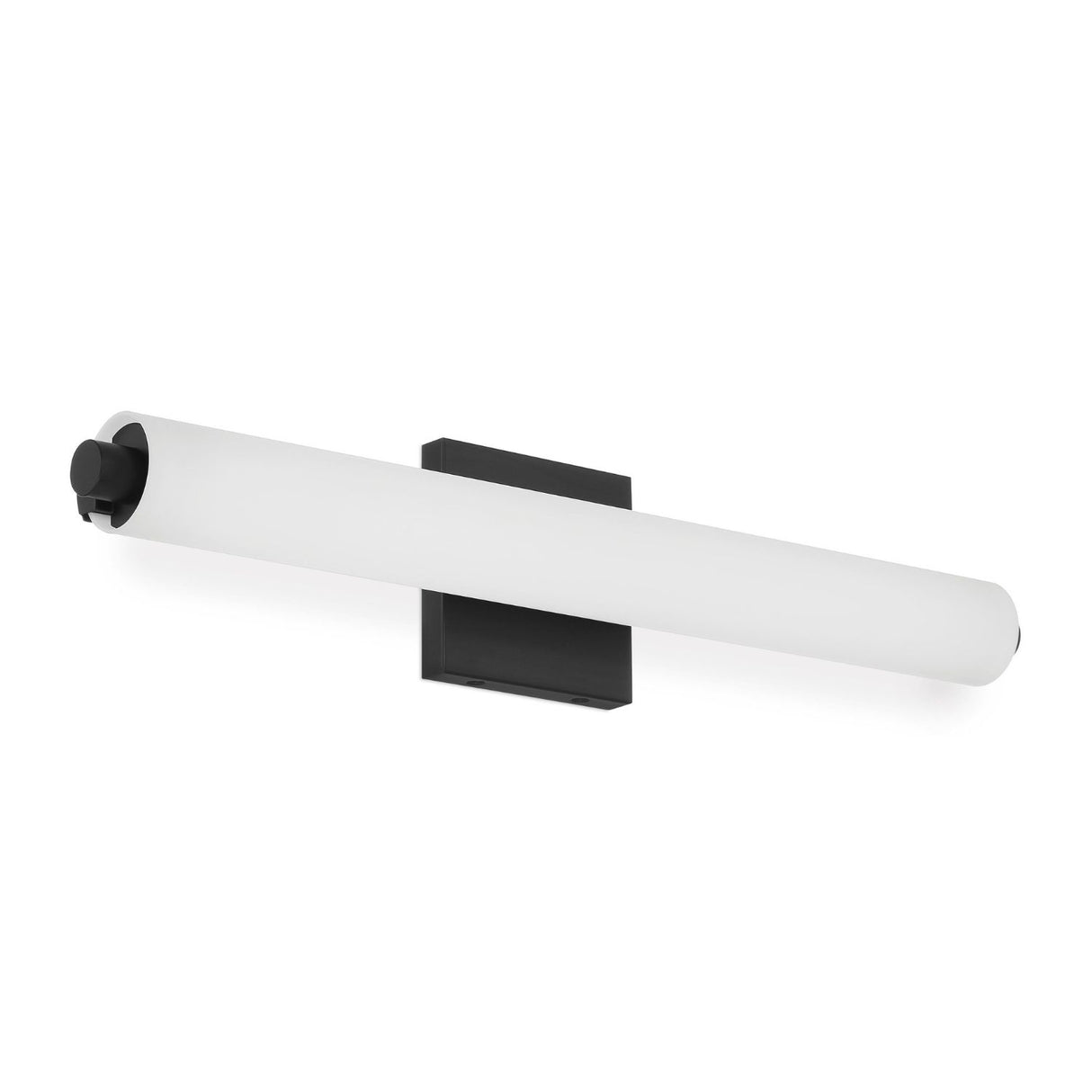 Open Box Ronan 24" Opal Glass LED Vanity Light, Matte Black