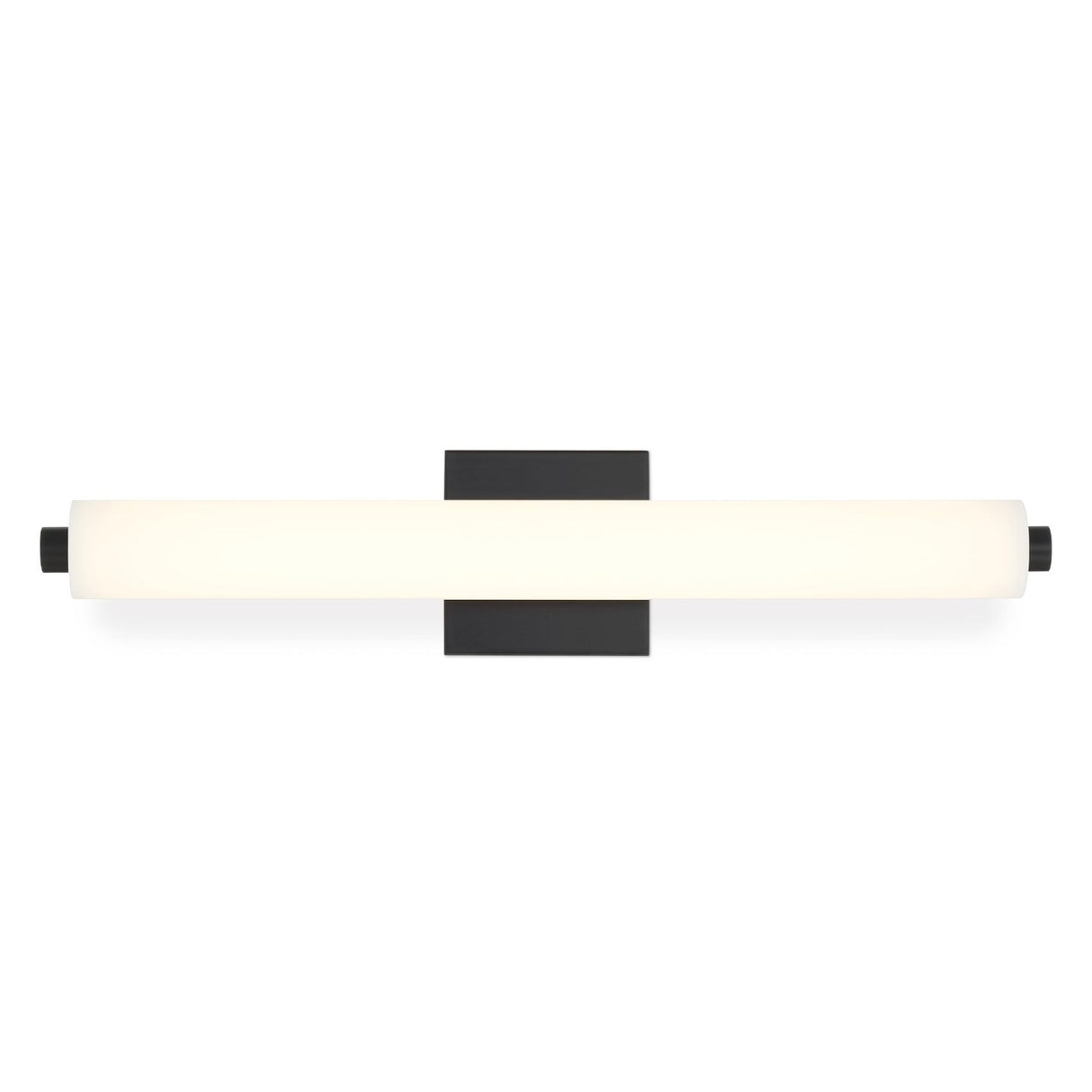 Open Box Ronan 24" Opal Glass LED Vanity Light, Matte Black