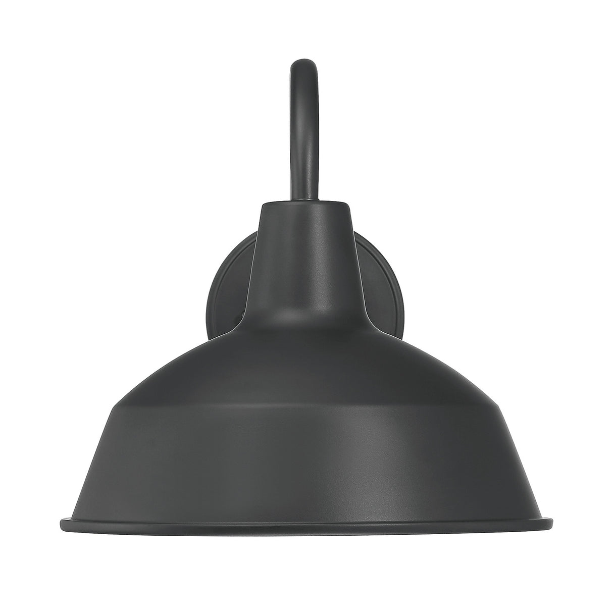 Asher Small Outdoor Wall Light, Black