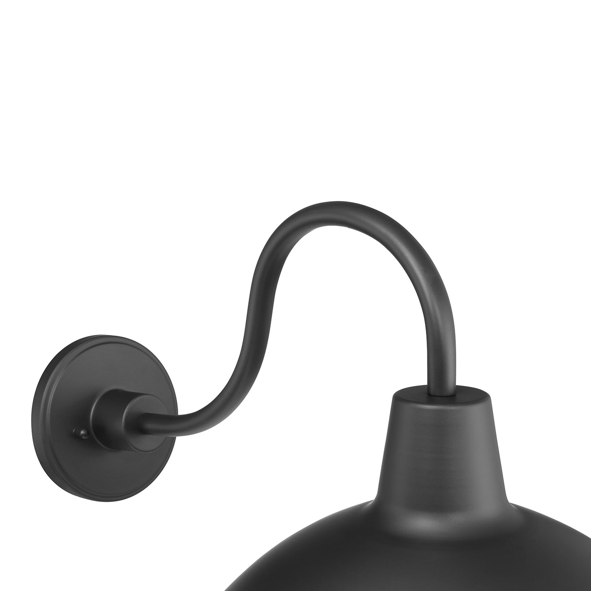 Asher Large Outdoor Wall Light, Black