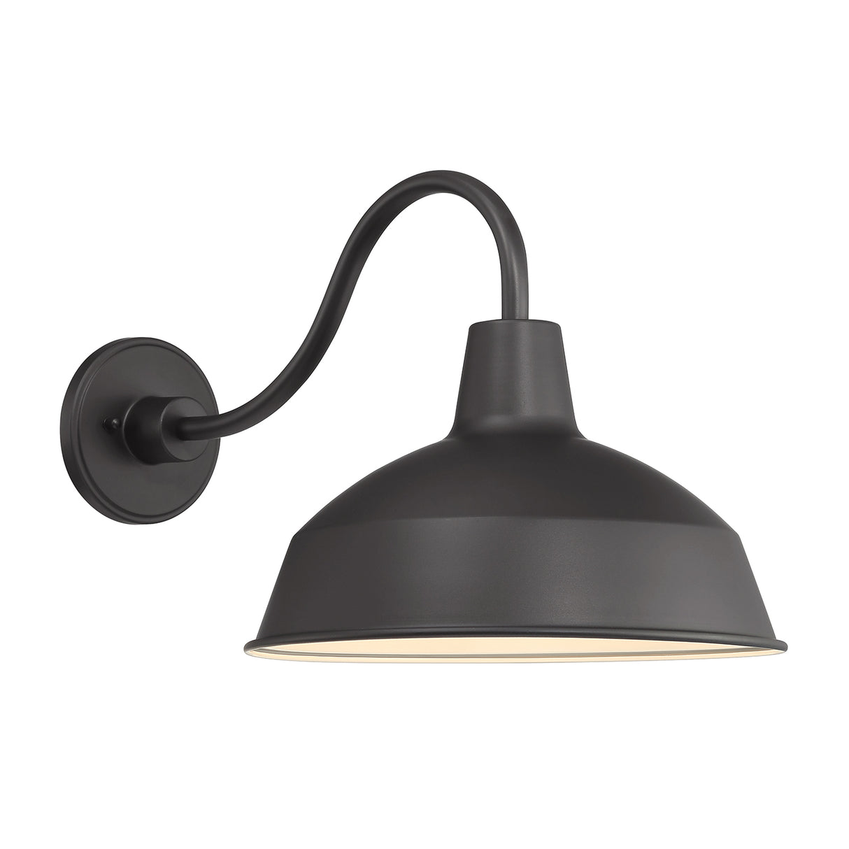 Asher Large Outdoor Wall Light, Black