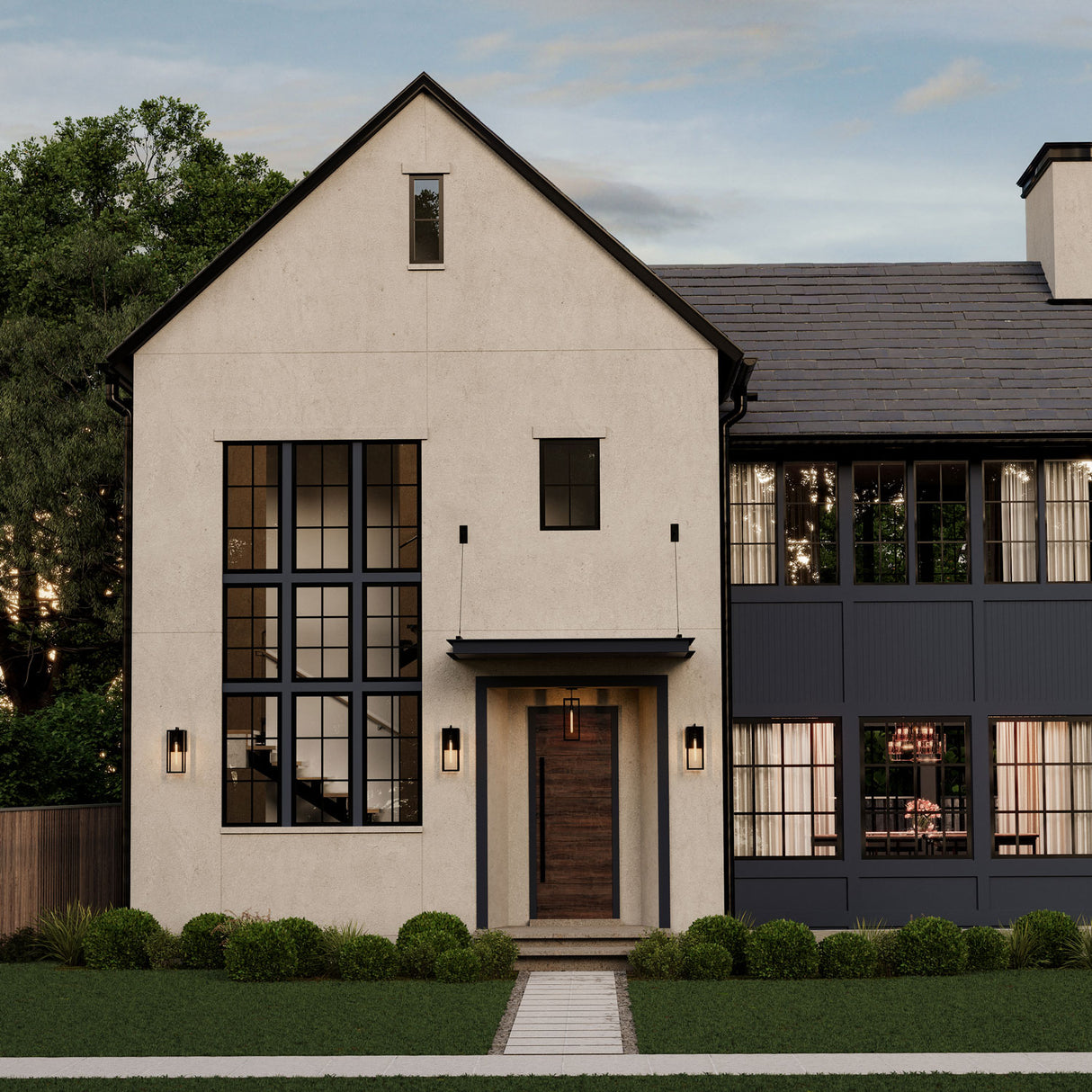 Sam Outdoor Wall Light, Medium 18", Black