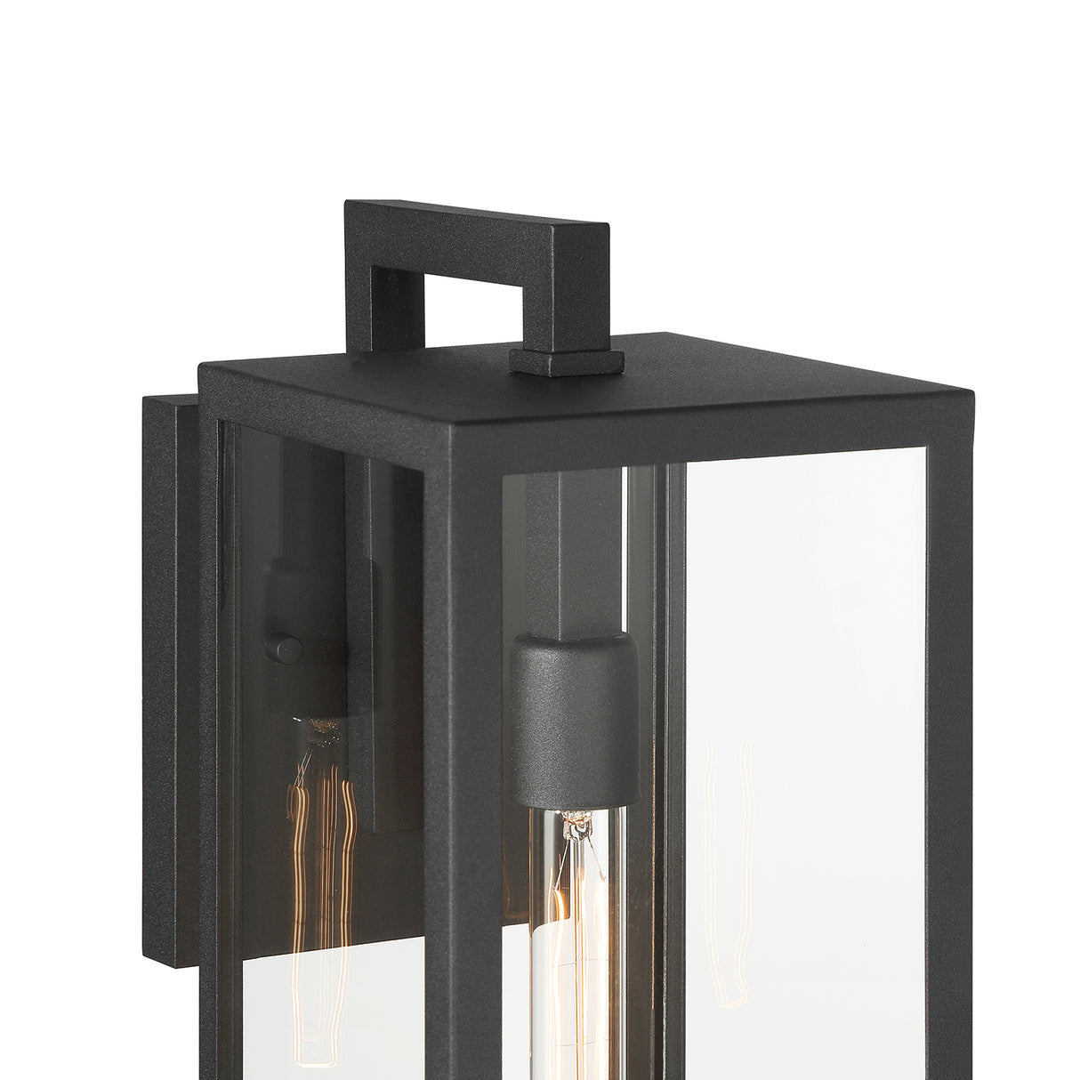 Sam Outdoor Wall Light, Medium 18", Black