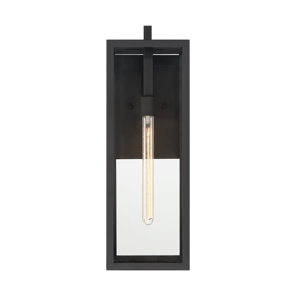 Sam Outdoor Wall Light, Large 24", Black