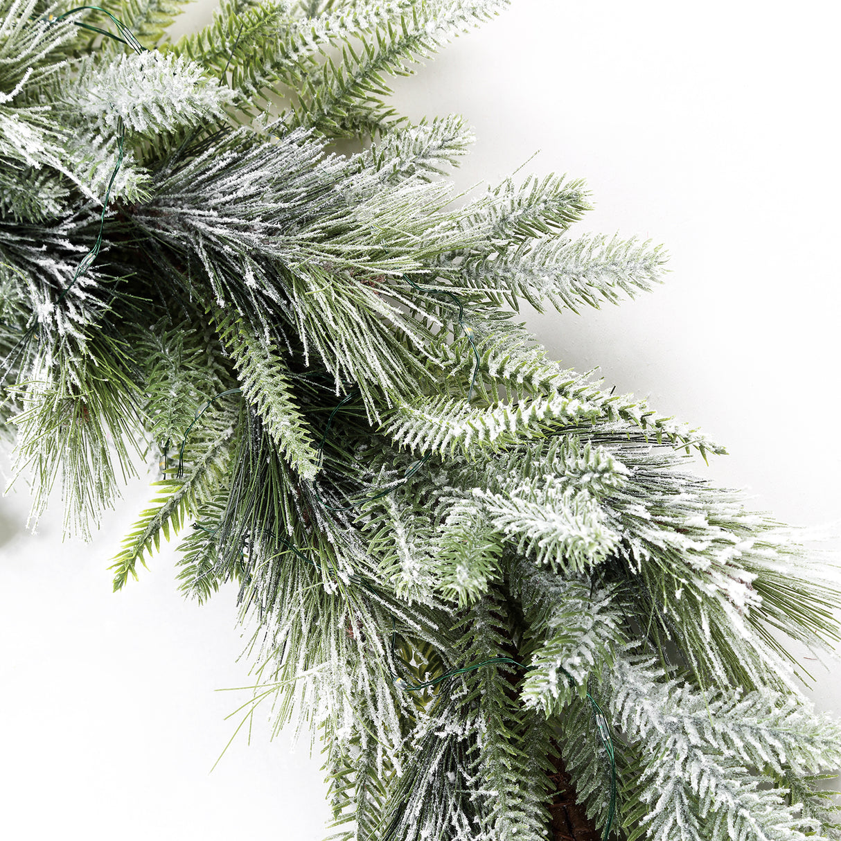Cypress Winter Garland with 100 LEDs