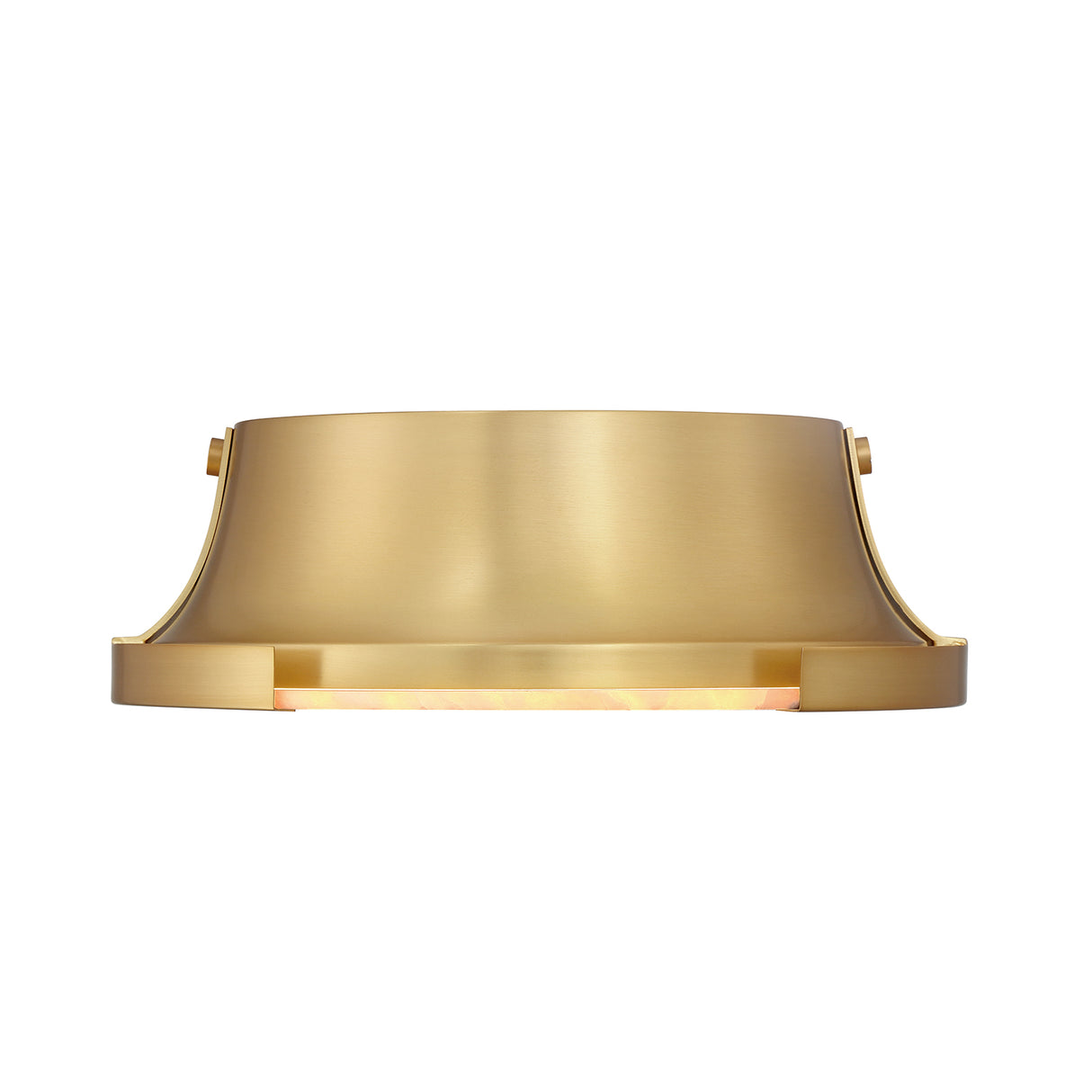 Joni LED Alabaster Flush Mount 14", Aged Brass