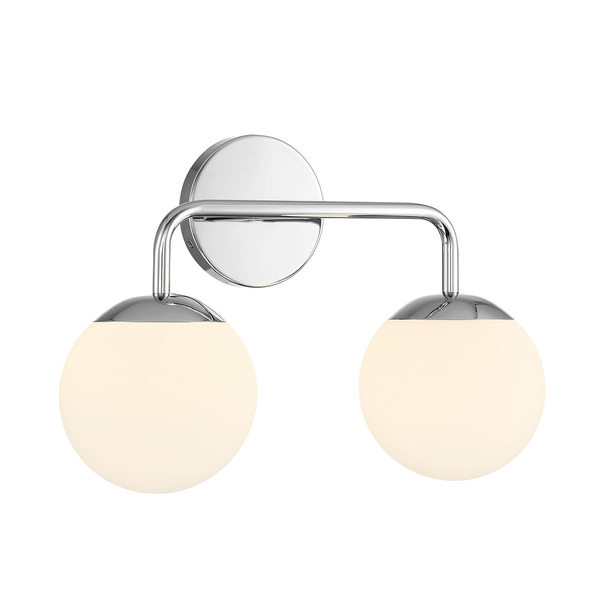 Castell 2 Globe Vanity Light, Chrome