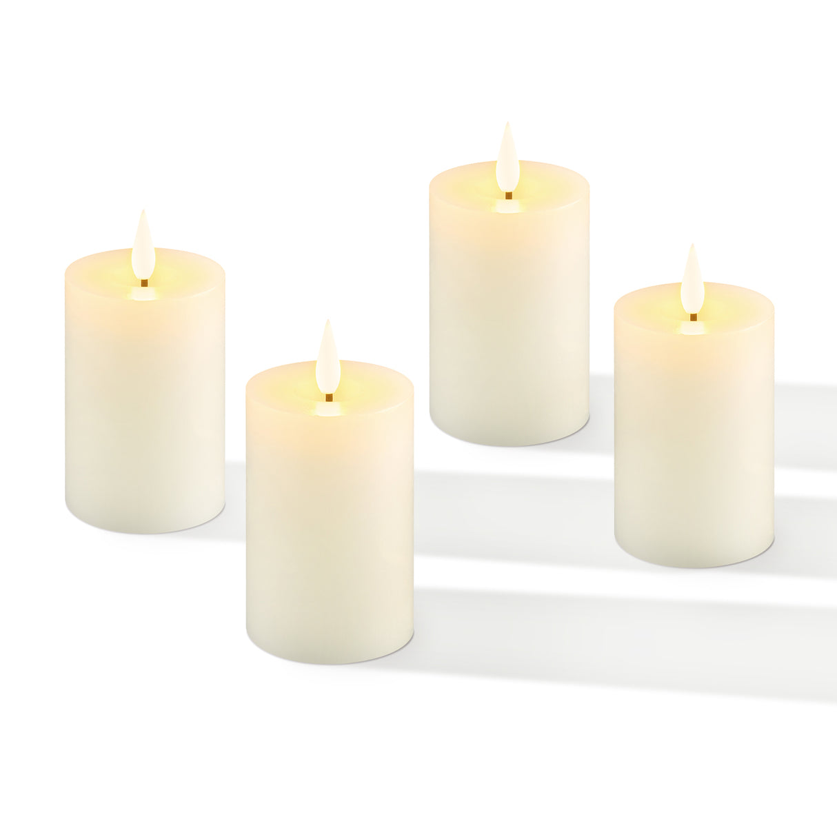 Infinity Wick Ivory Votive Candles, Set of 4
