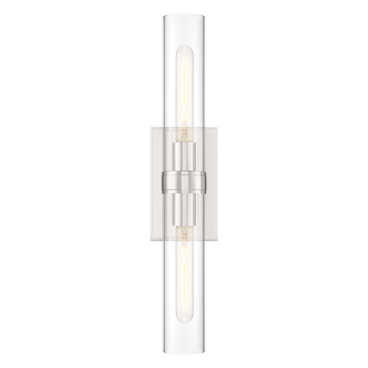 Sutton 2 Light Wall Sconce, Polished Nickel