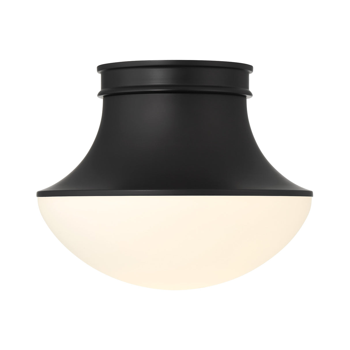 Jayden Flush Mount 14", Matte Black