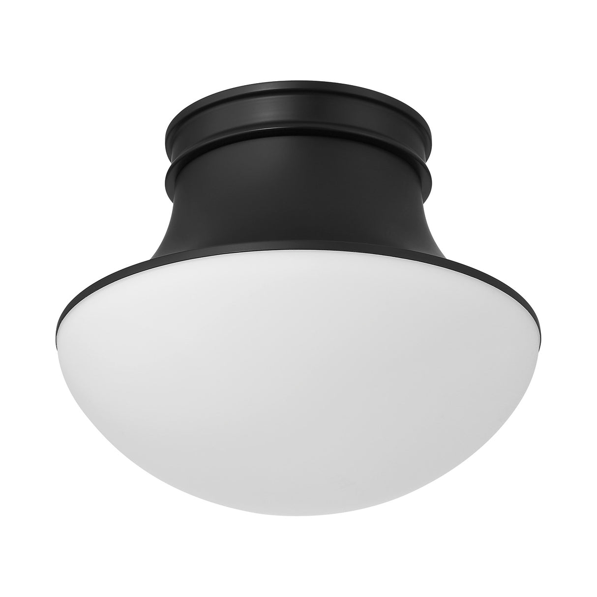 Jayden Flush Mount 14", Matte Black