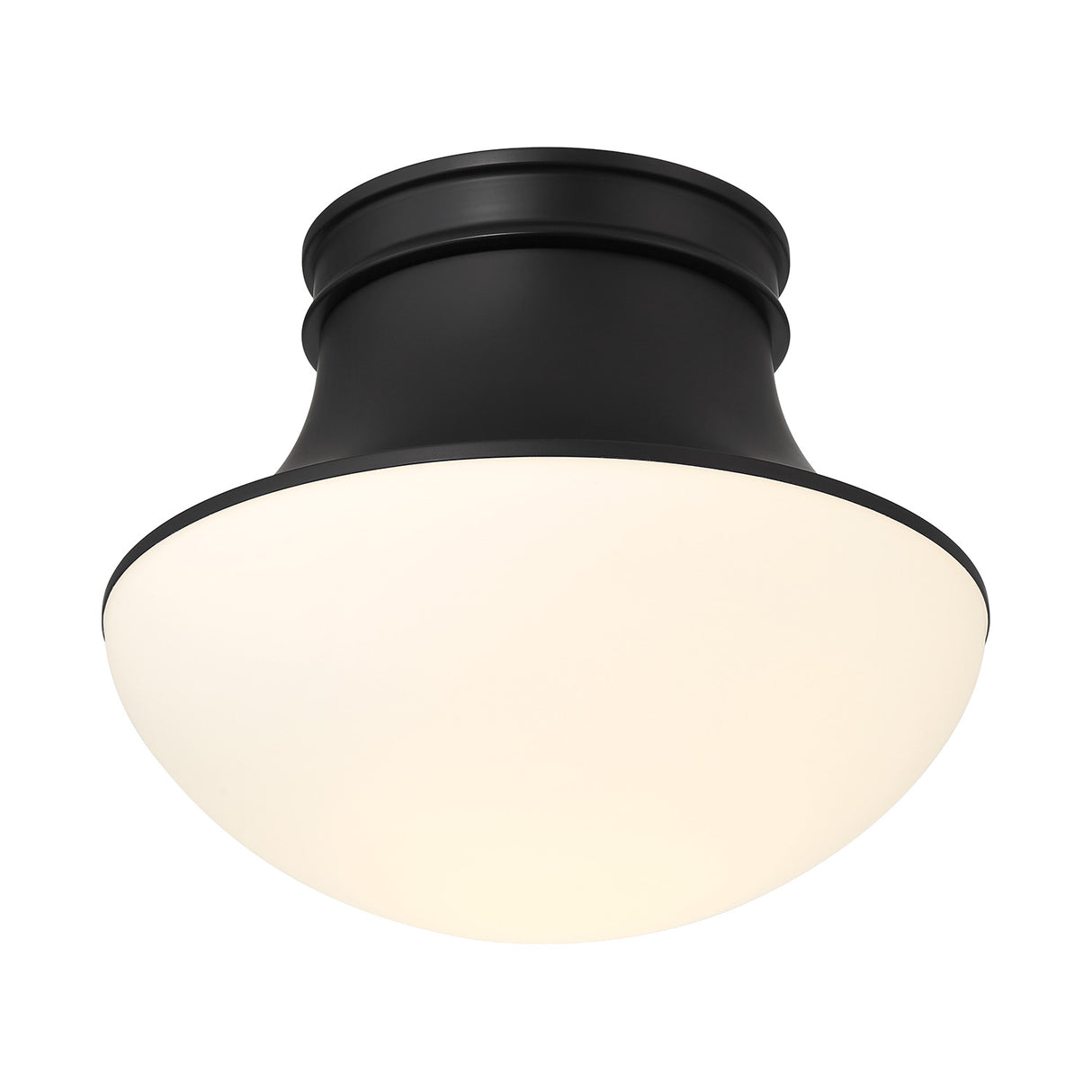 Jayden Flush Mount 14", Matte Black