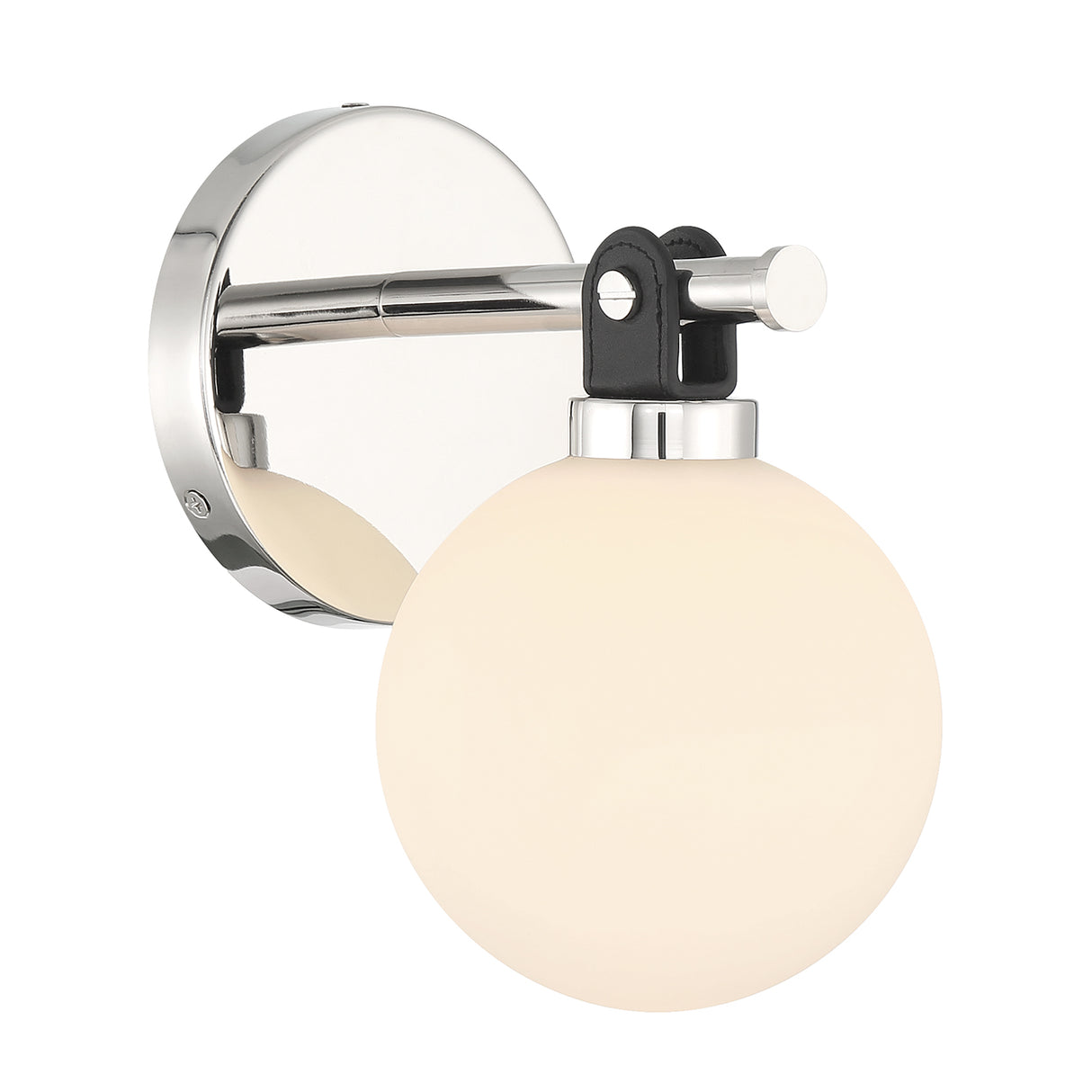 Bryce Vanity Wall Sconce, Polished Nickel