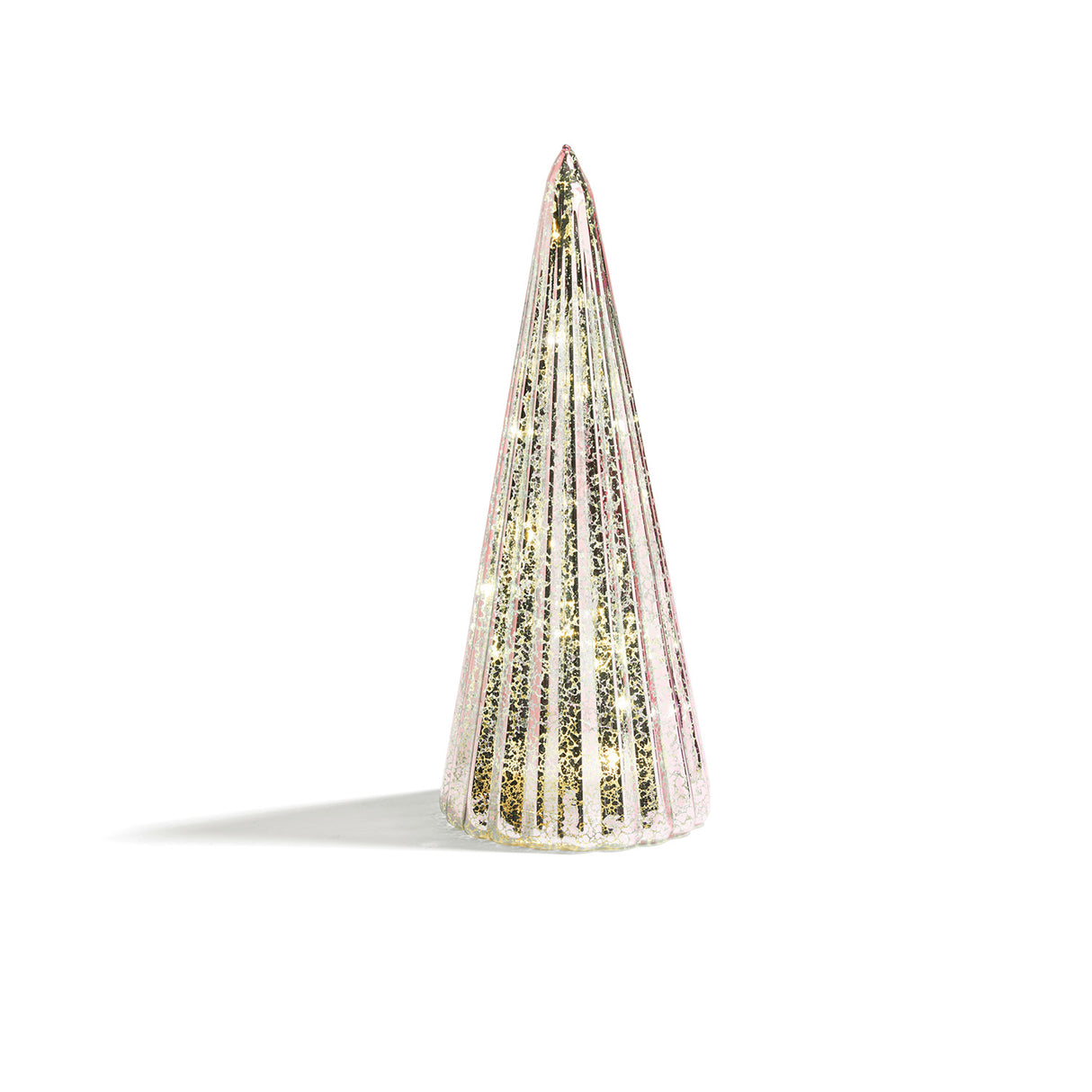 Juniper Glass Trees, Pink, Set of 3