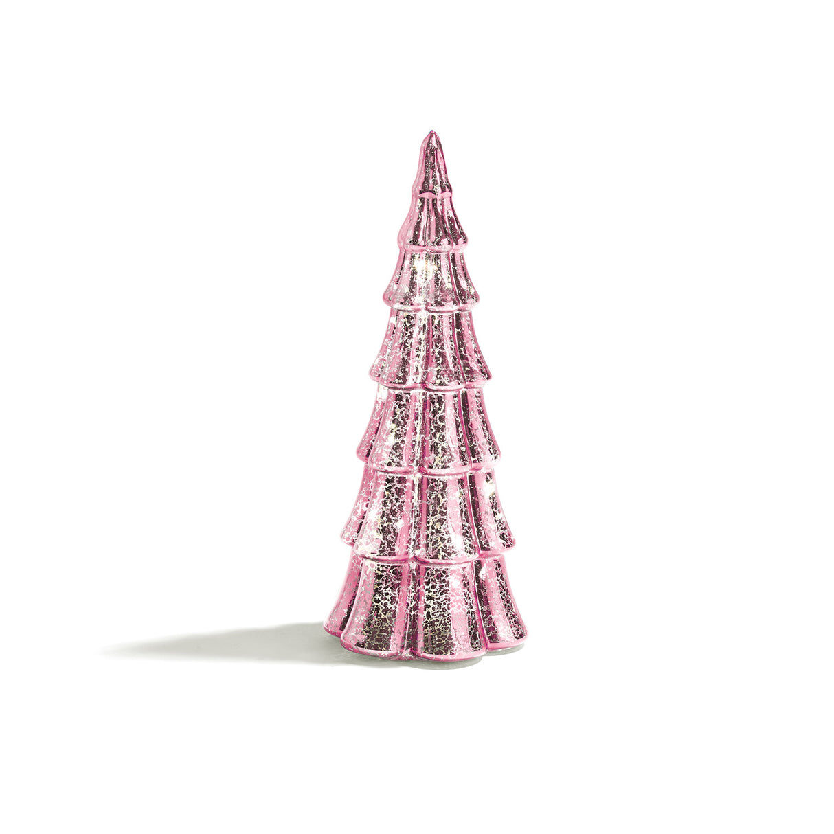 Juniper Glass Trees, Pink, Set of 3