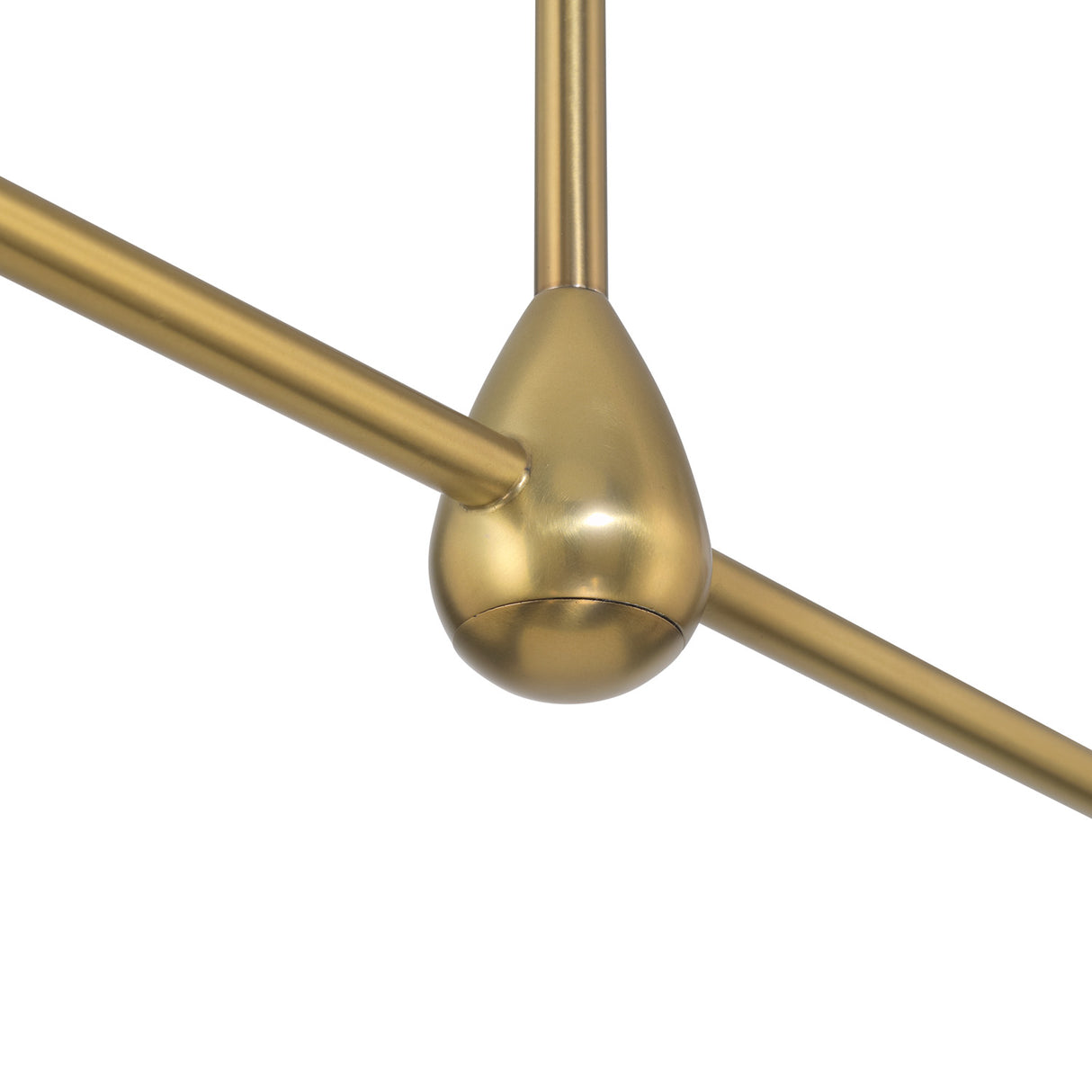 Open Box Holden 2 Shade Linear Pendant 57", Aged Brass