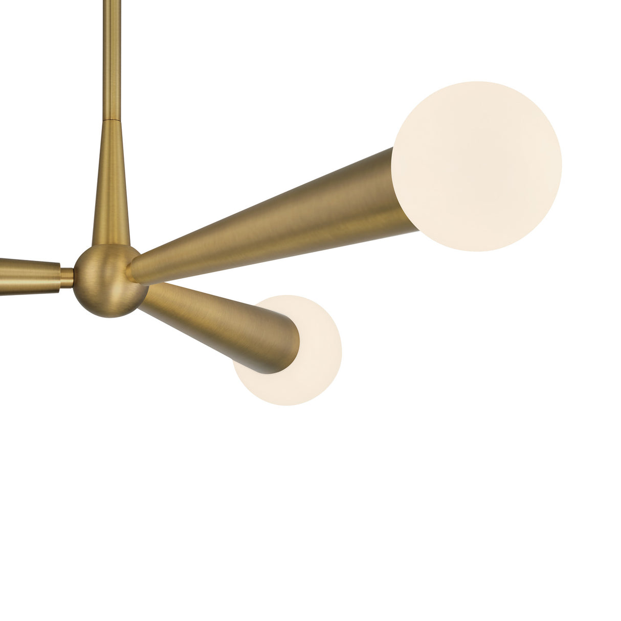 Nova 3 Light Pendant 30", Aged Brass