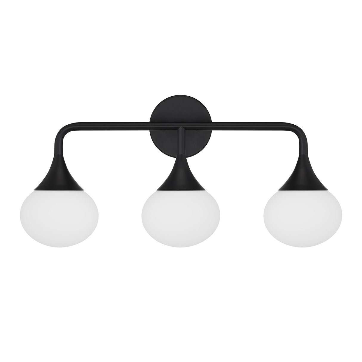 Talia 3 Light Vanity, Matte Black