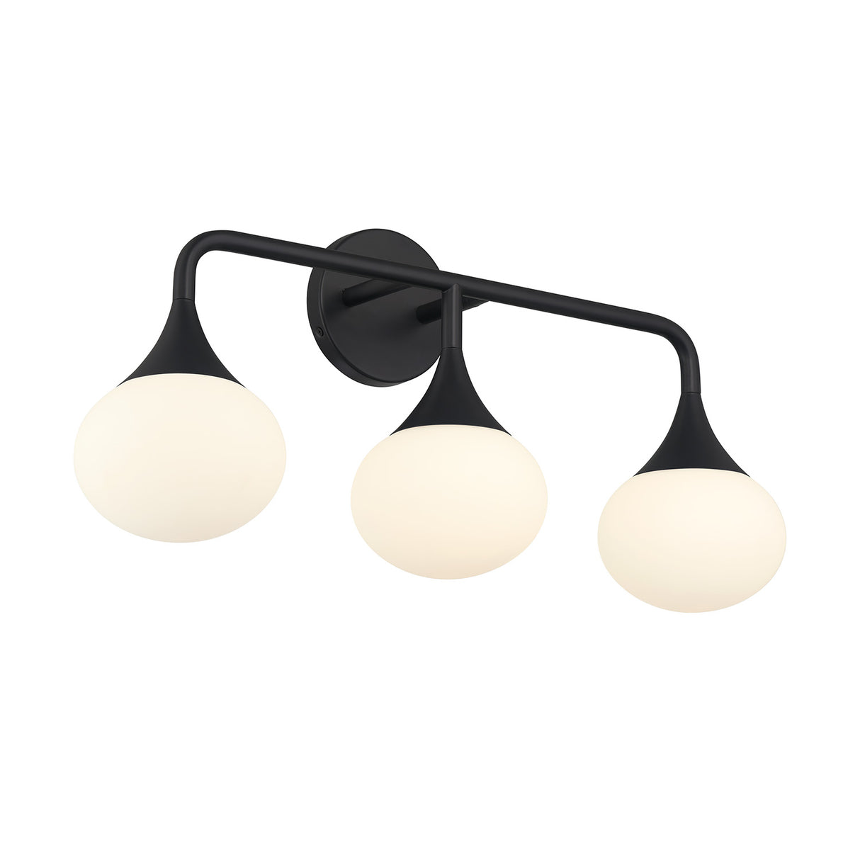 Talia 3 Light Vanity, Matte Black