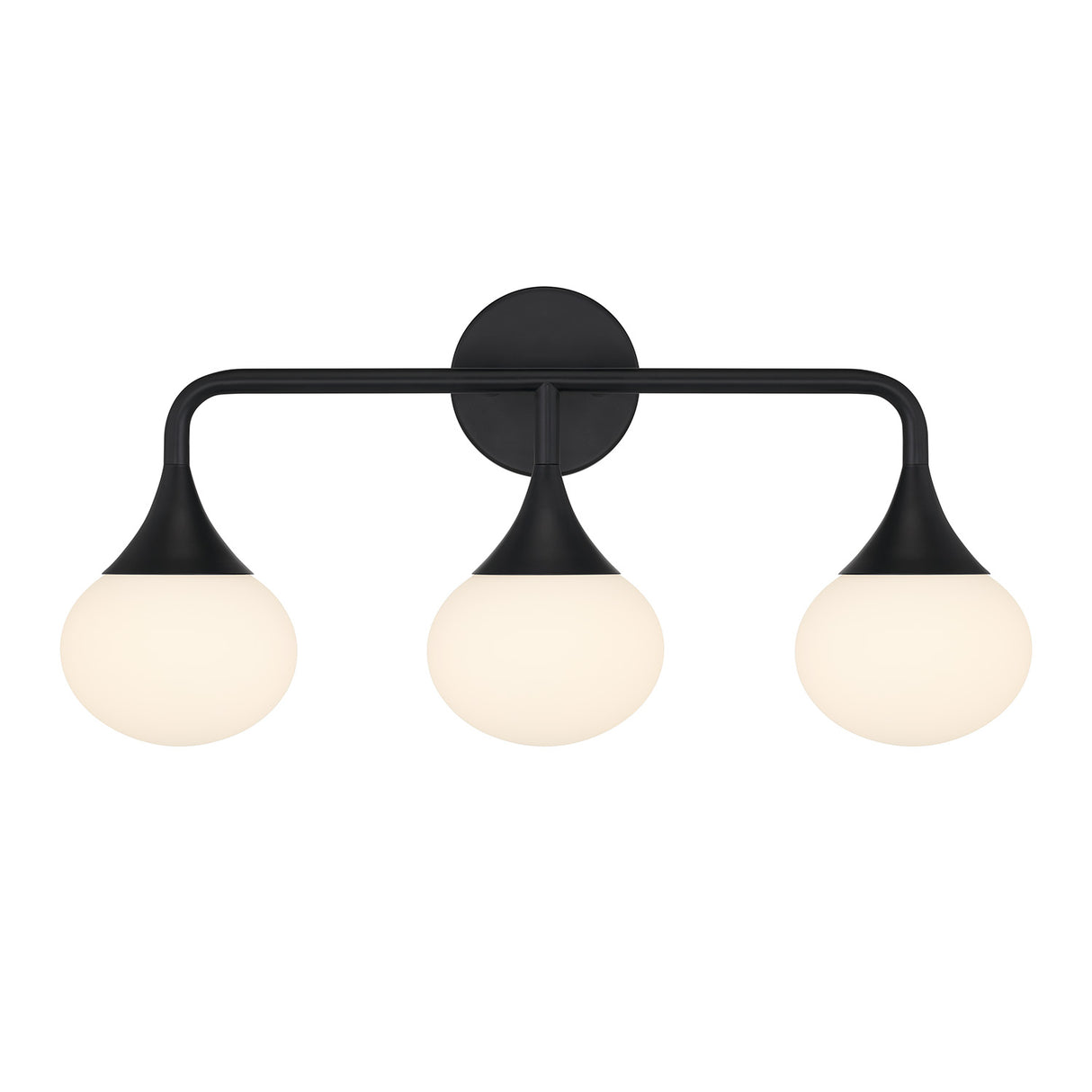 Talia 3 Light Vanity, Matte Black