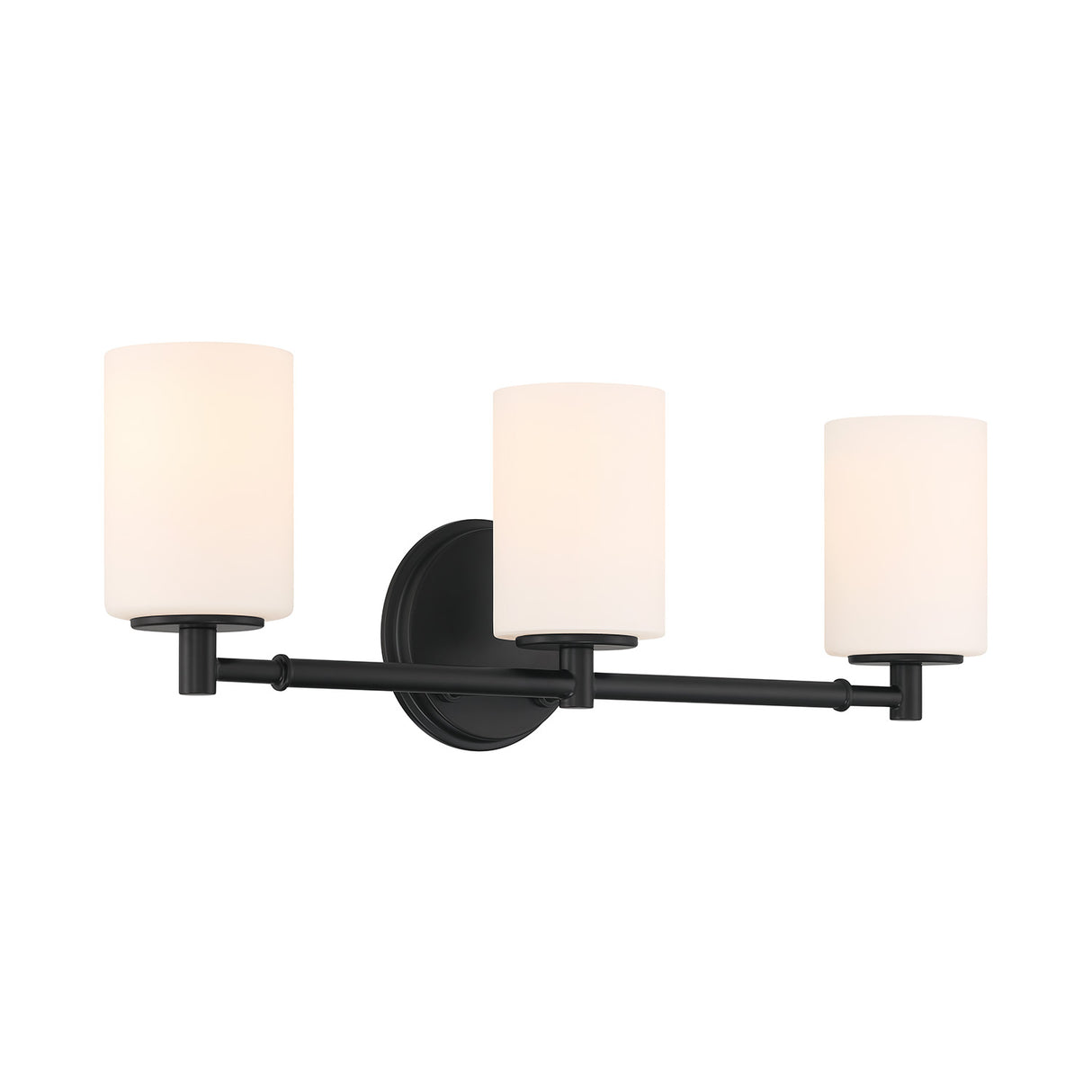 Becca 3 Light Vanity, Matte Black