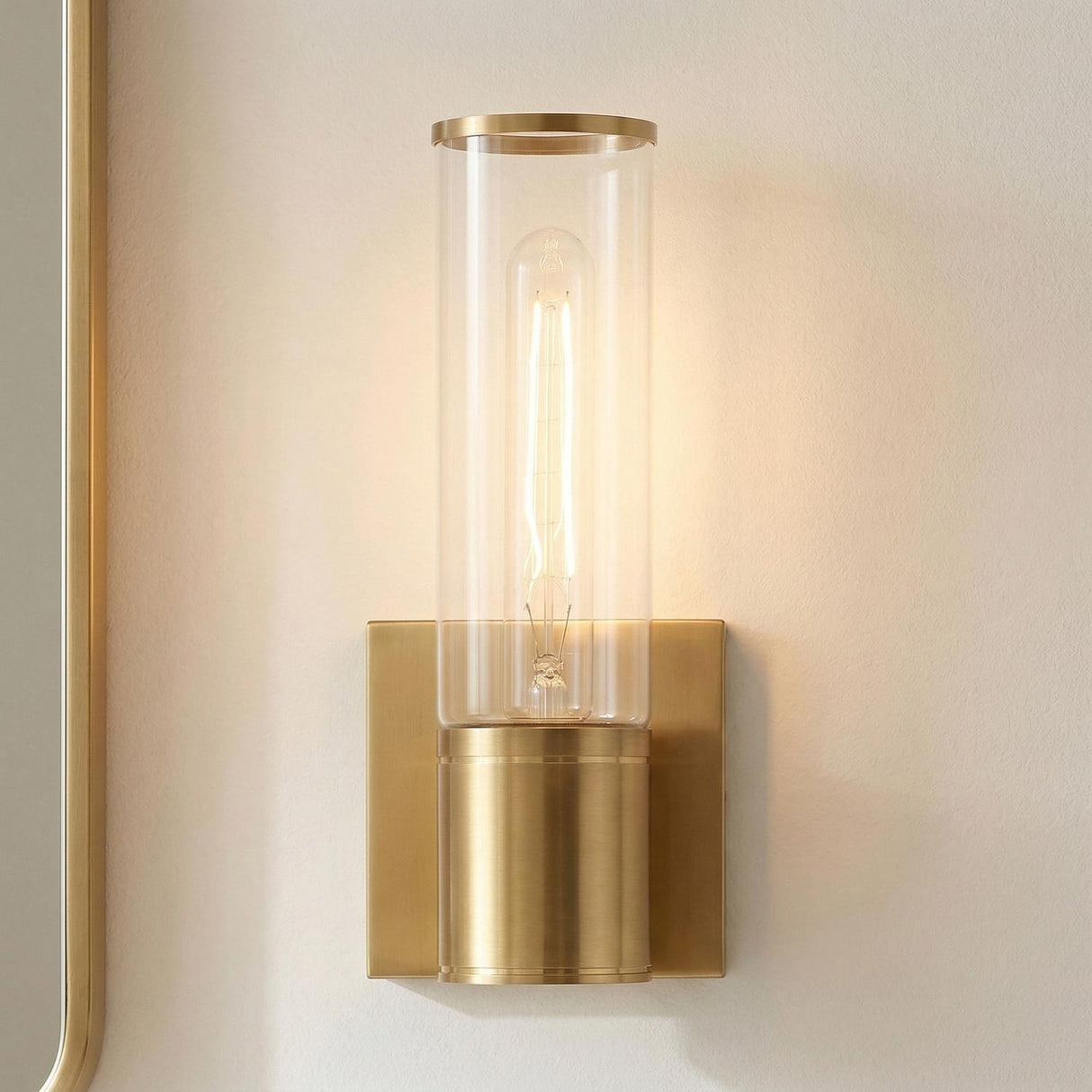 Lea Wall Sconce, Aged Brass