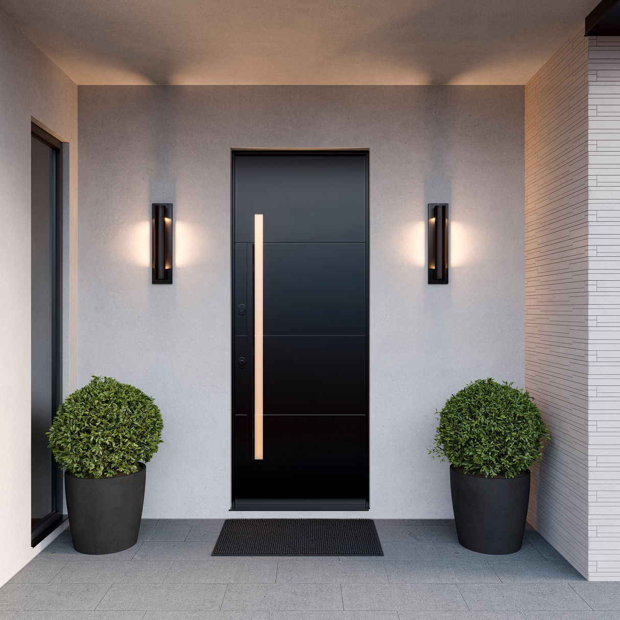 Open Box Austin LED Outdoor Wall Light, Black