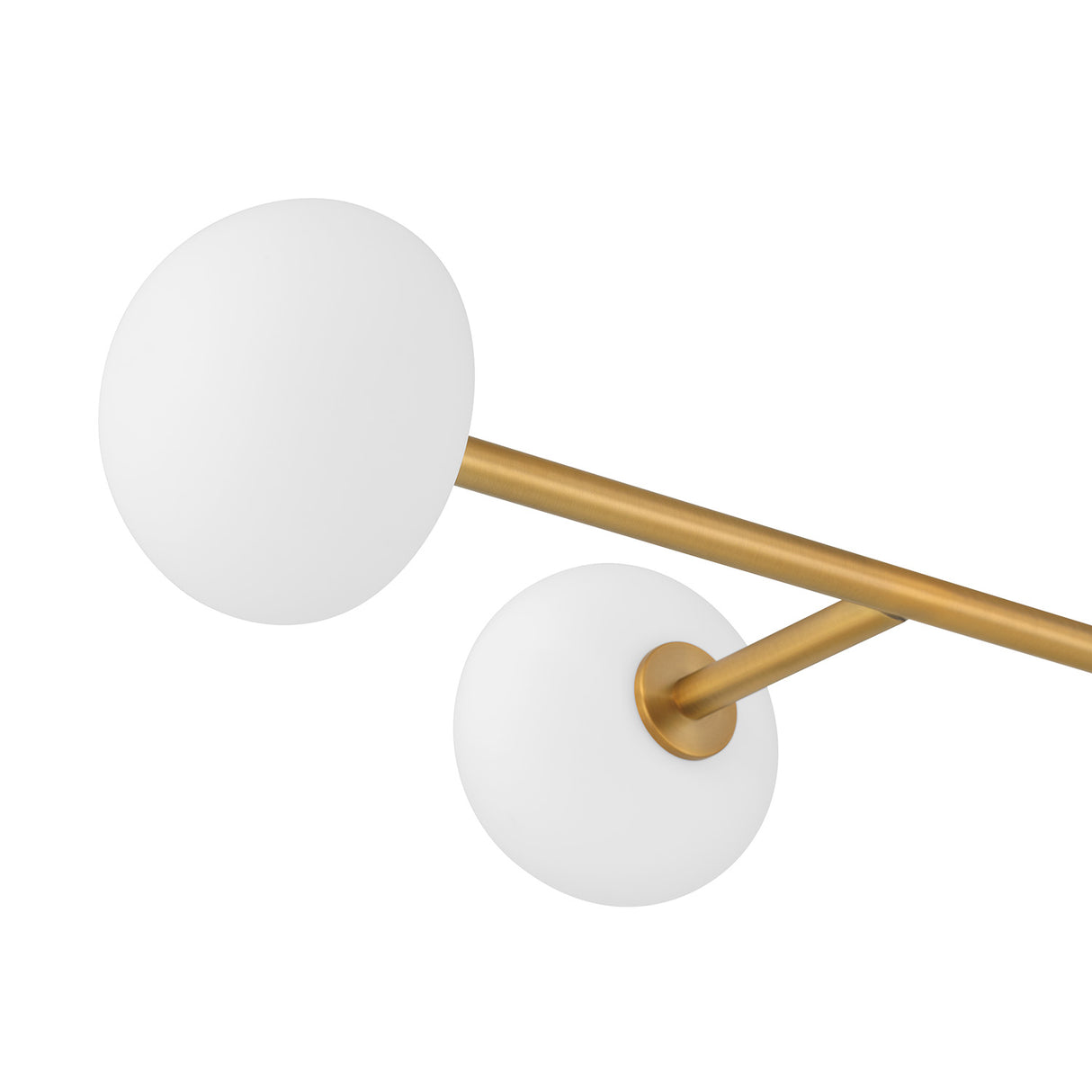 Vince 4 Light Linear Pendant 40", Aged Brass