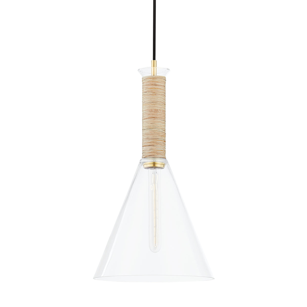 Nora Glass Pendant 11", Small