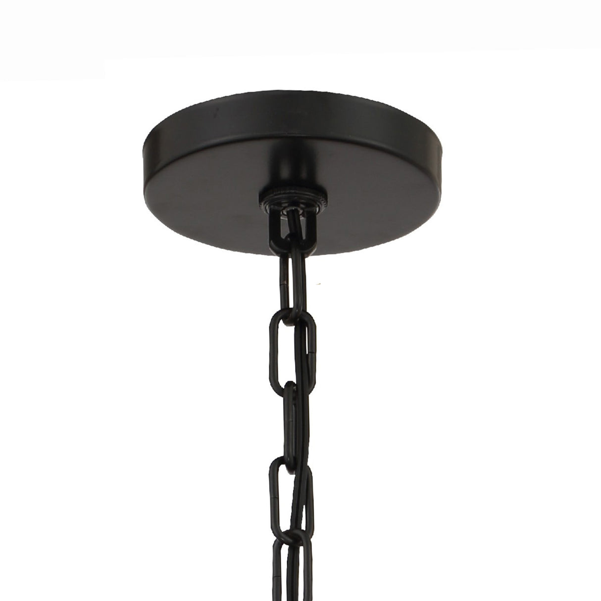 Bowie Small Metal Pendant 12", Matte Black