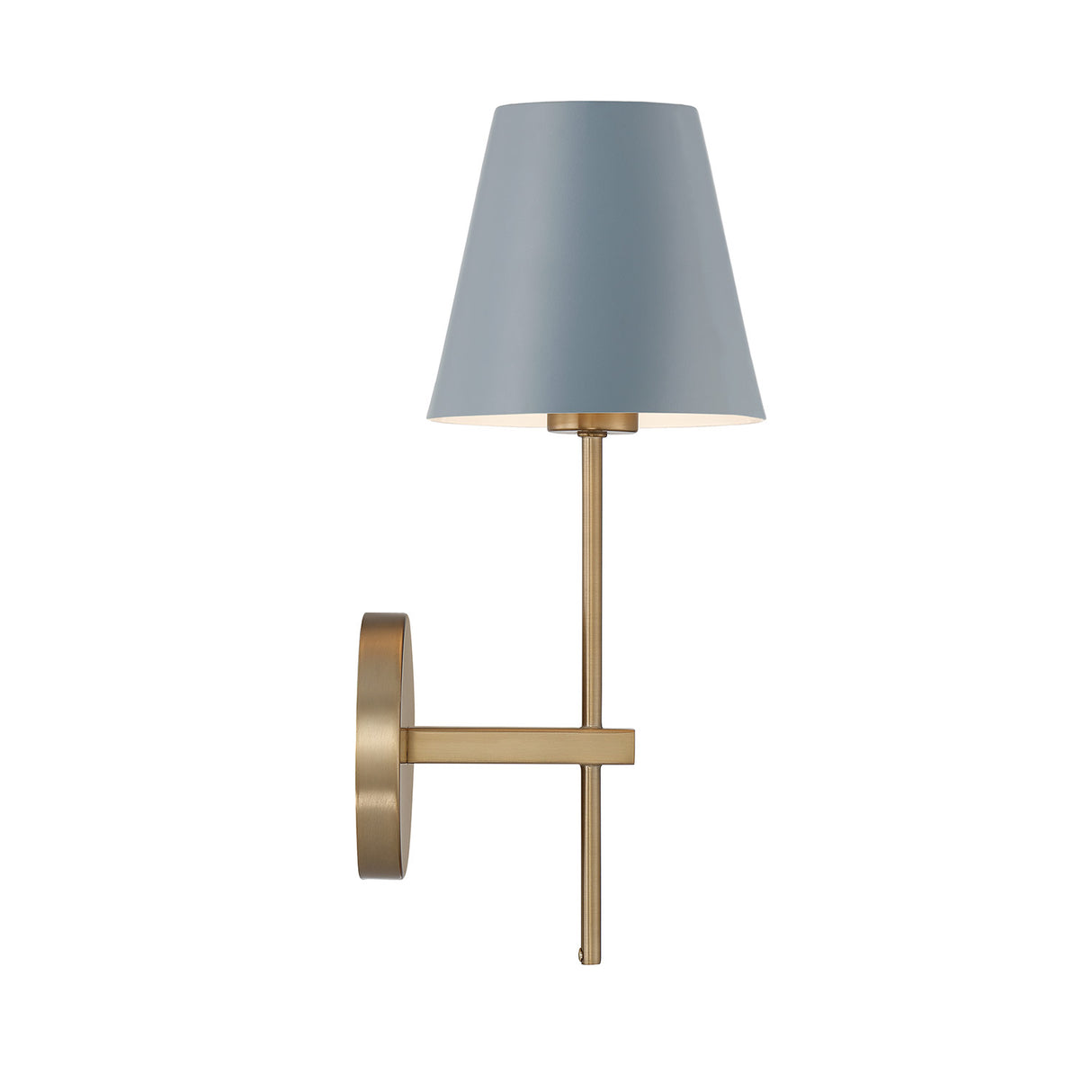 Banks Wall Sconce, French Blue and Brass