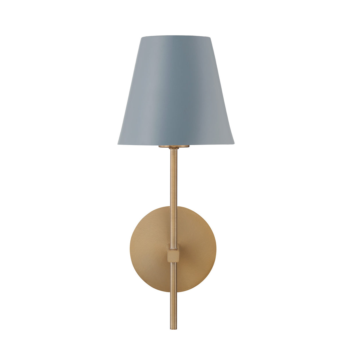 Banks Wall Sconce, French Blue and Brass
