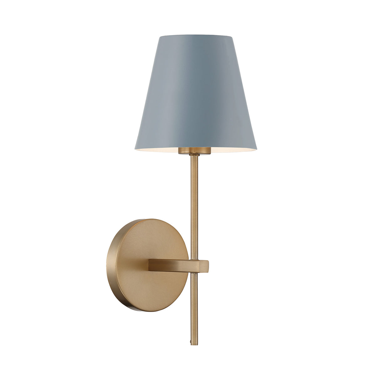 Banks Wall Sconce, French Blue and Brass