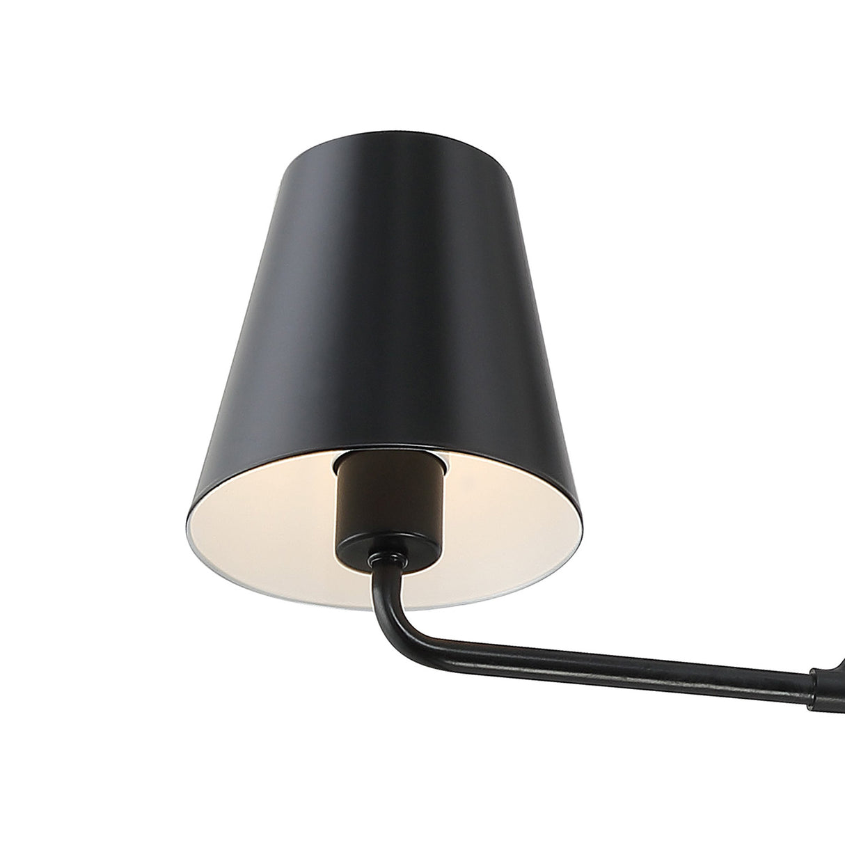 Banks 2 Shade Linear Pendant 42", Matte Black