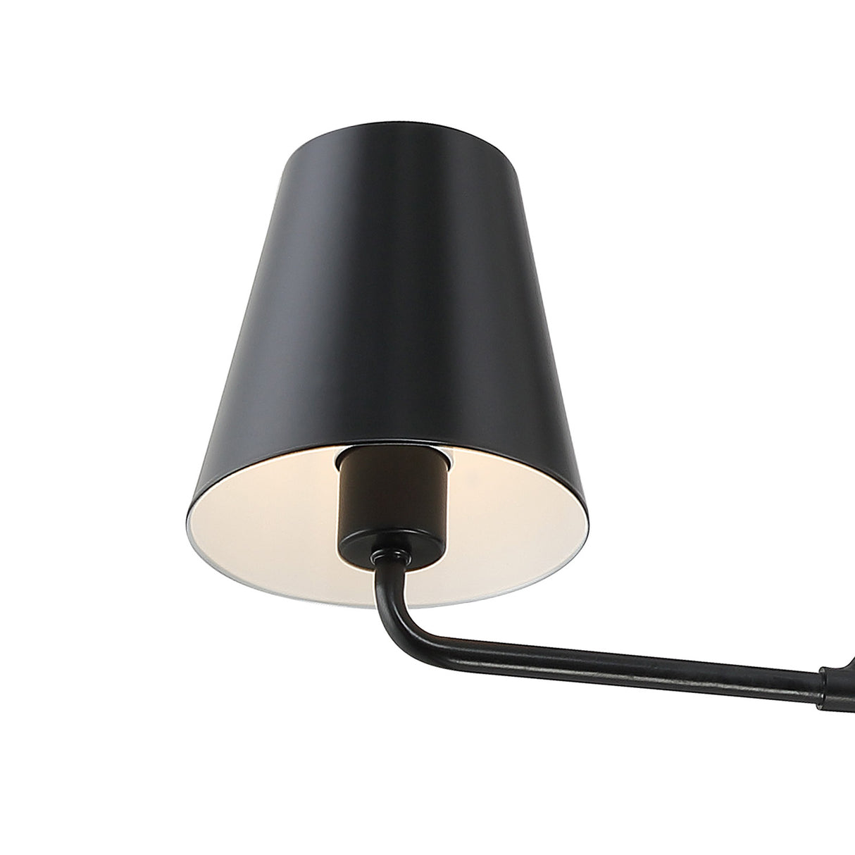 Banks 4 Light Chandelier 32", Matte Black