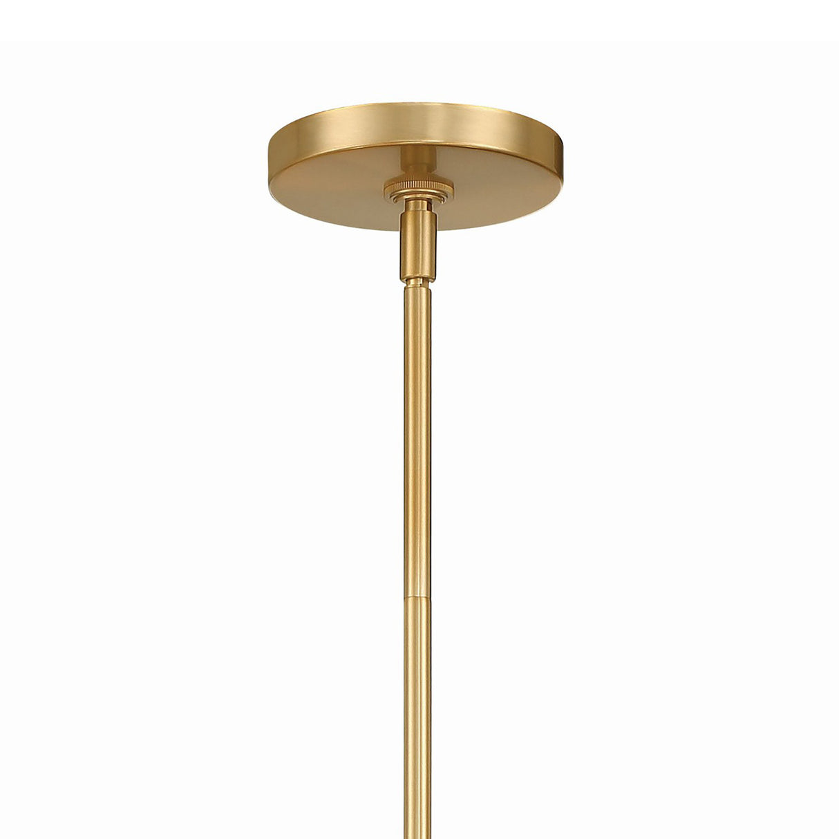 Banks 4 Light Chandelier 32", Matte Black and Brass