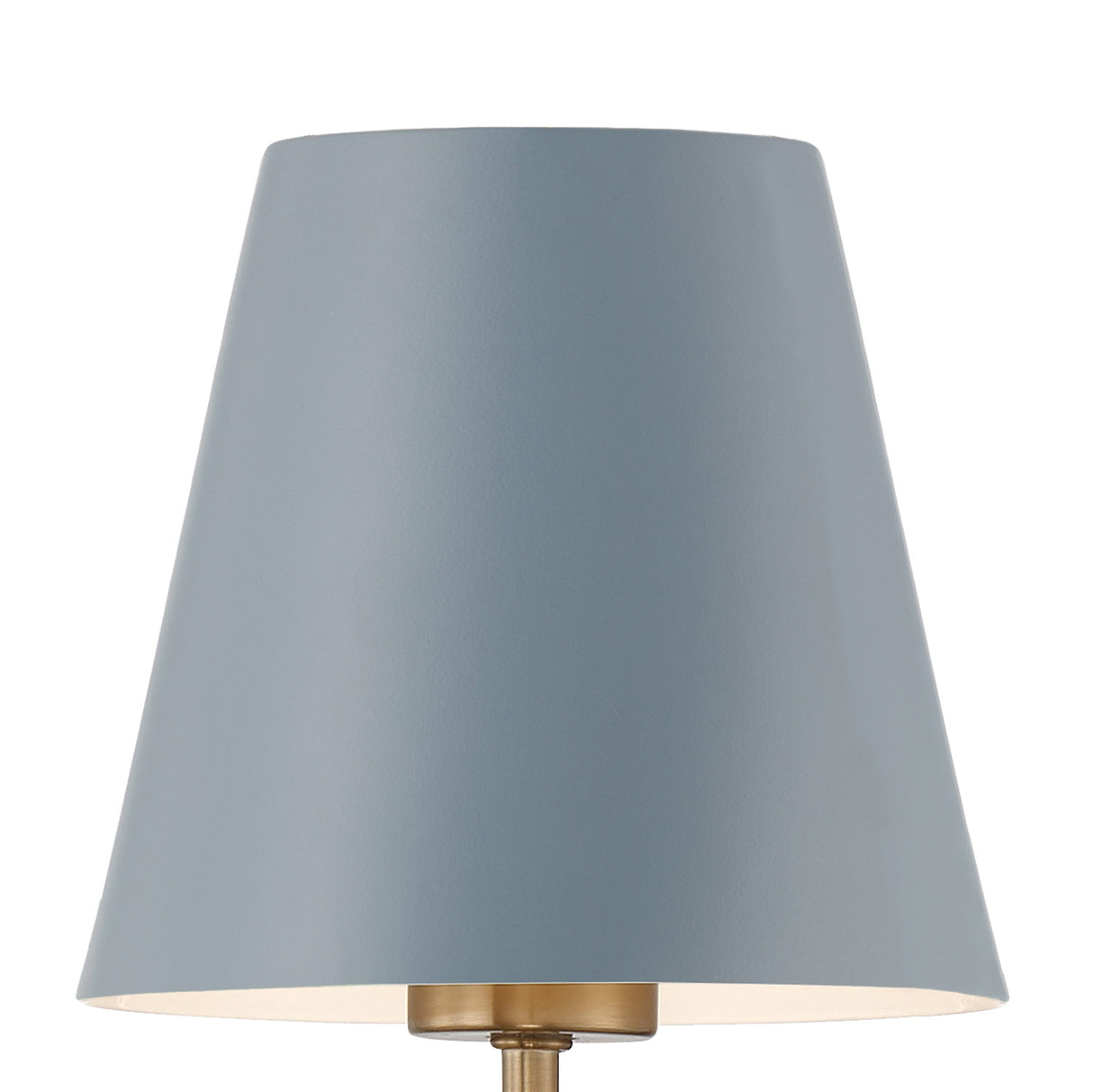 Banks 4 Light Chandelier 32", French Blue and Brass