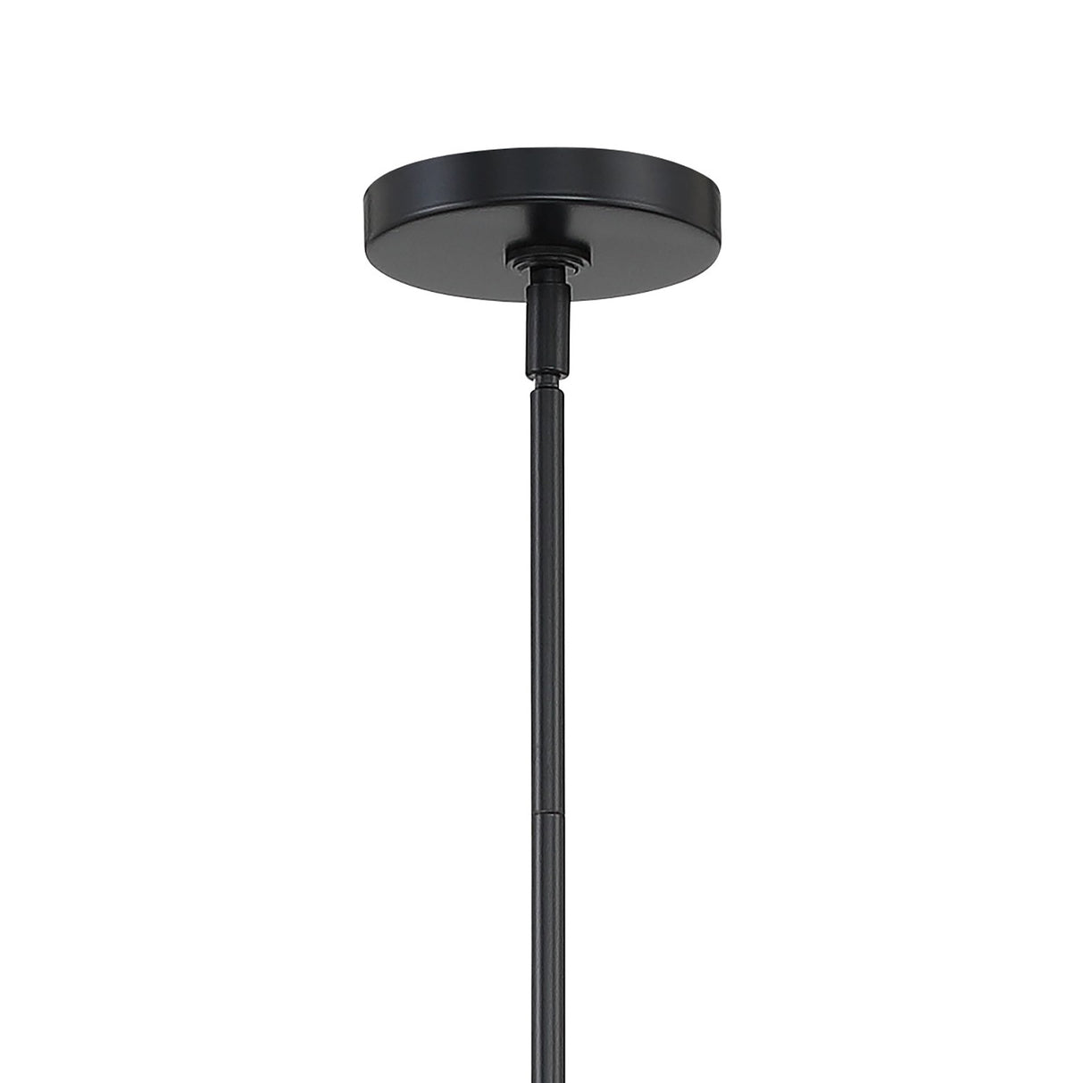 Banks 6 Light Linear Chandelier 46", Matte Black