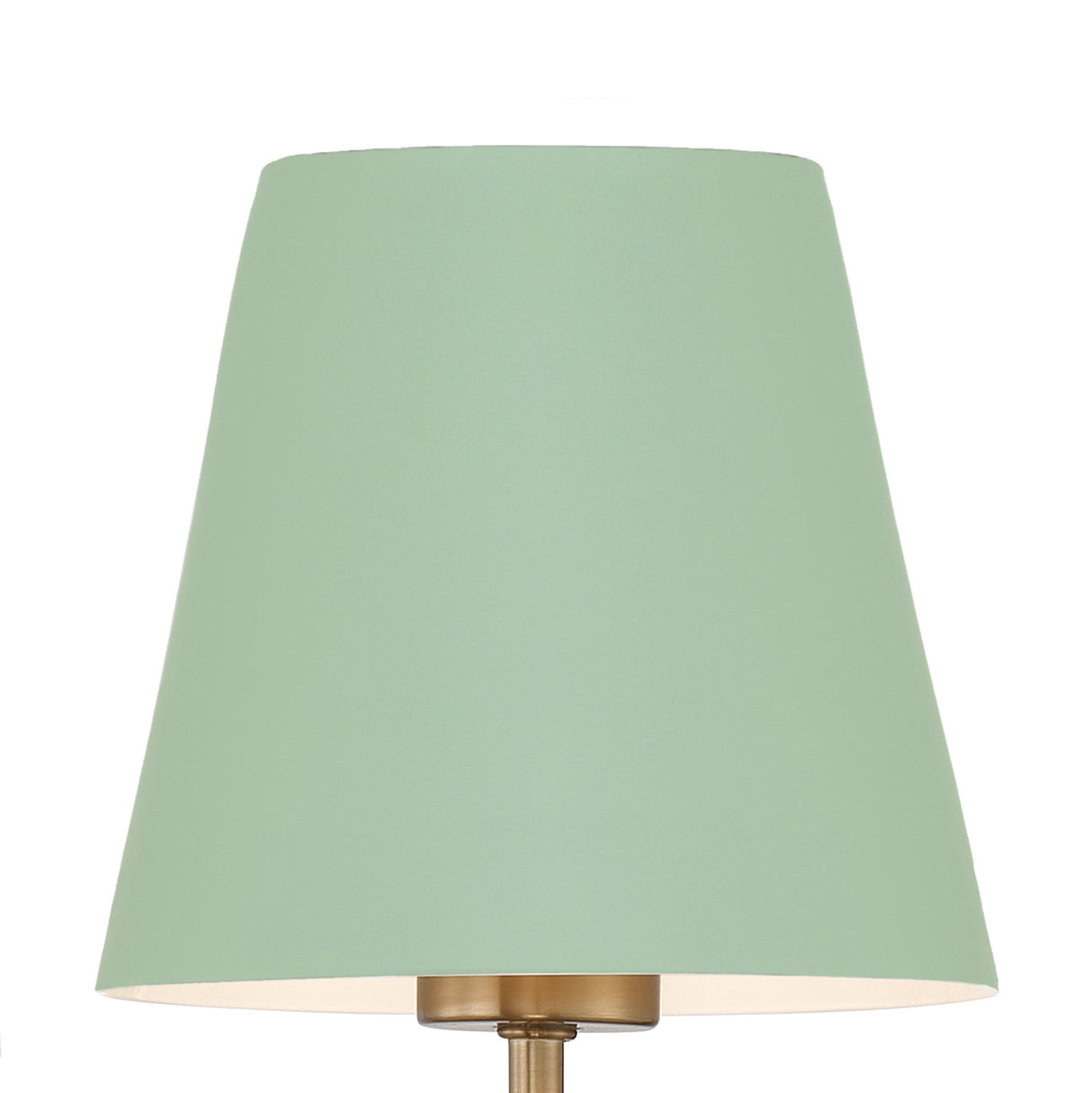 Banks 6 Light Linear Chandelier 46", Sage Green and Brass