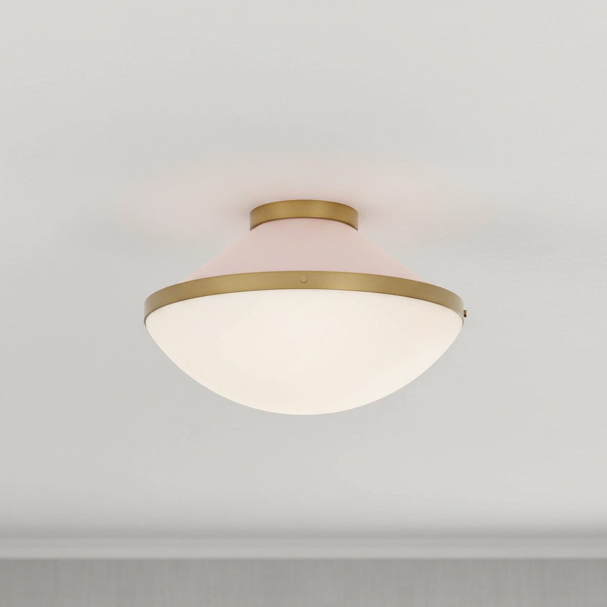 Blair Flush Mount 16" for Modern home with White Ceiling