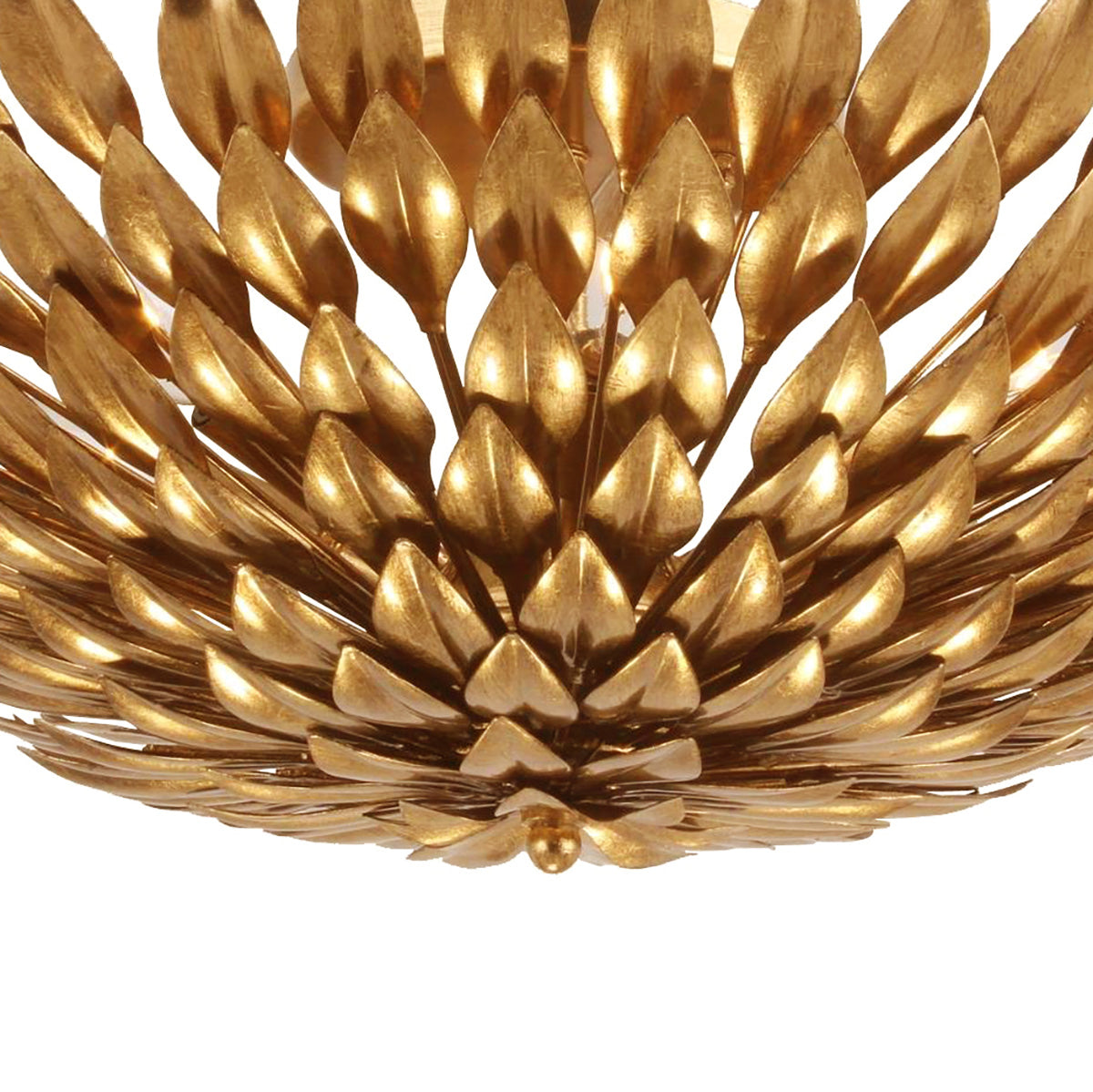 Alysa Flush Mount 24", Antique Gold