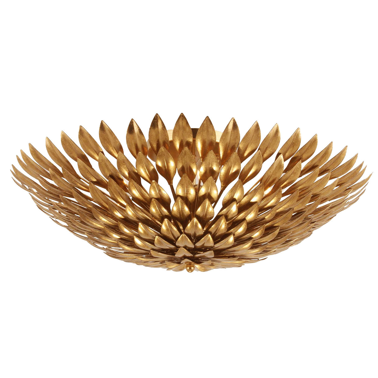 Alysa Flush Mount 24", Antique Gold