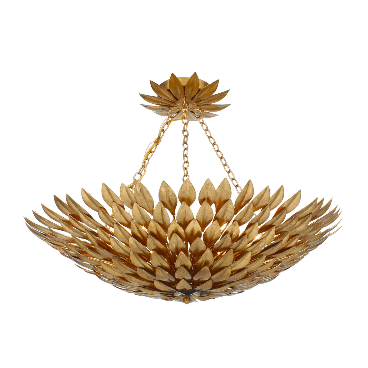 Alysa Semi-Flush 24", Antique Gold