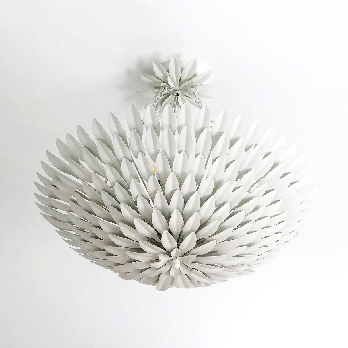 Alysa Semi-Flush 24", Matte White