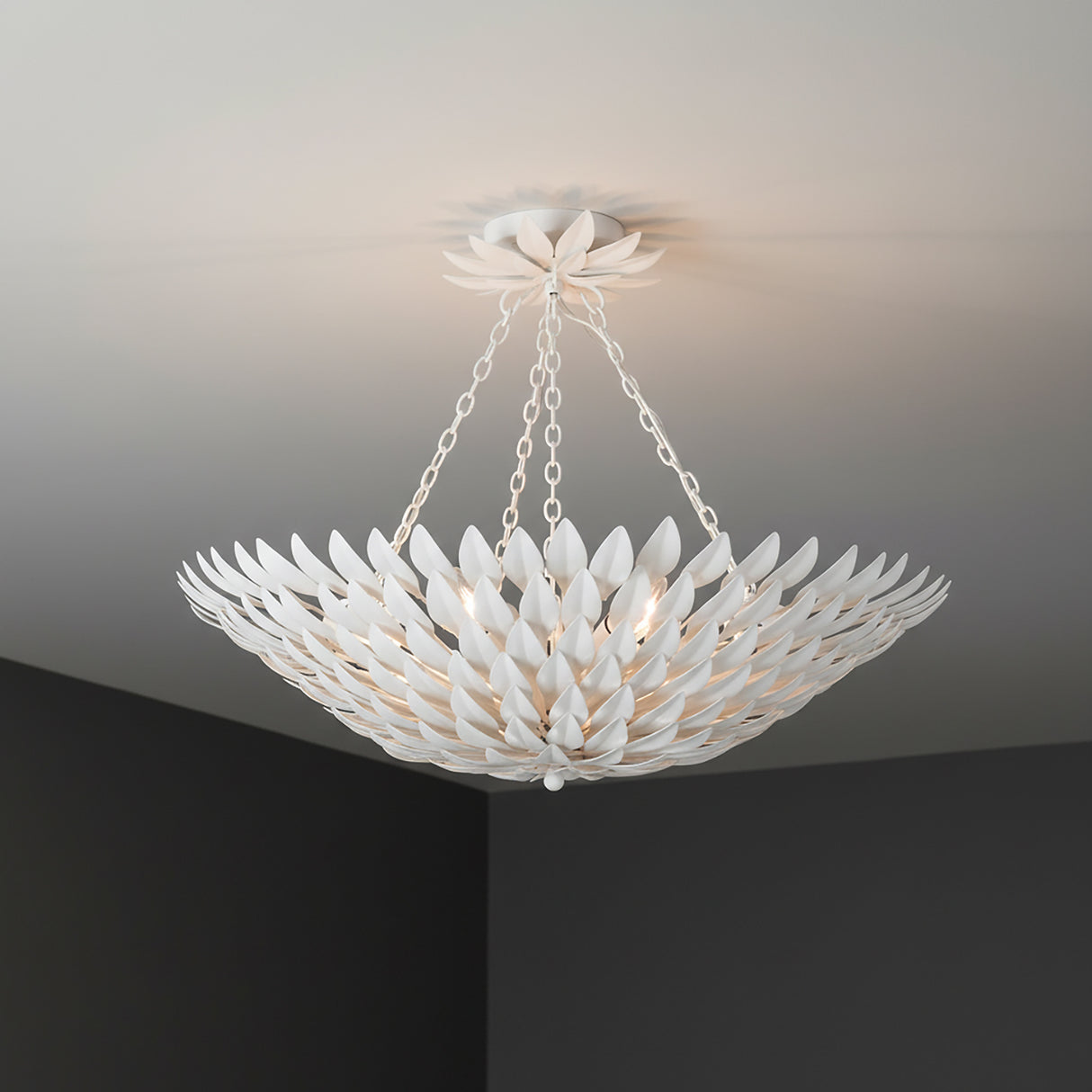 Alysa Semi-Flush 24" for Transitional home with White walls