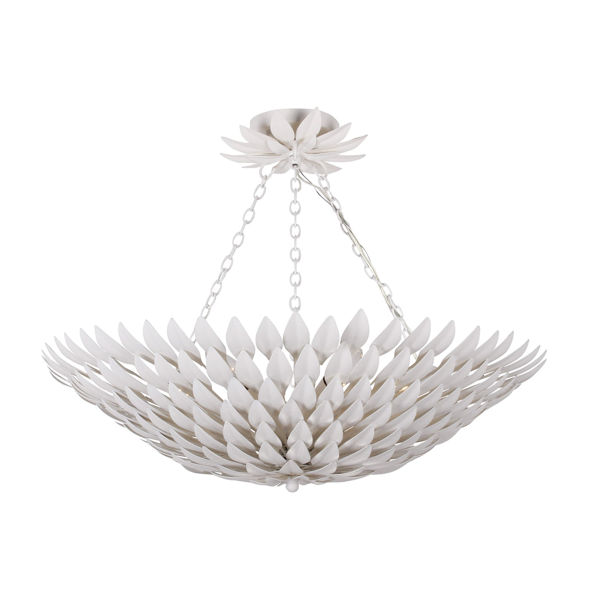 Alysa Semi-Flush 24", Matte White