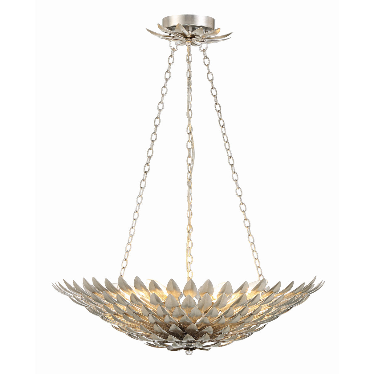 Alysa Pendant 24", Antique Silver