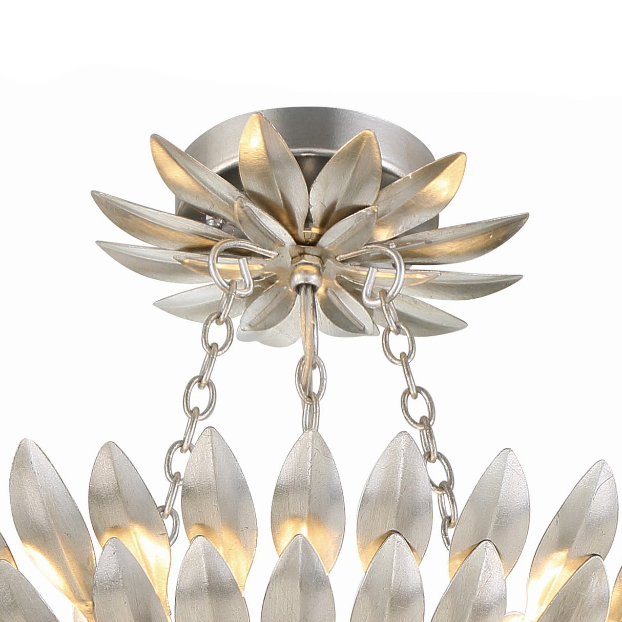 Alysa Semi-Flush 24", Antique Silver