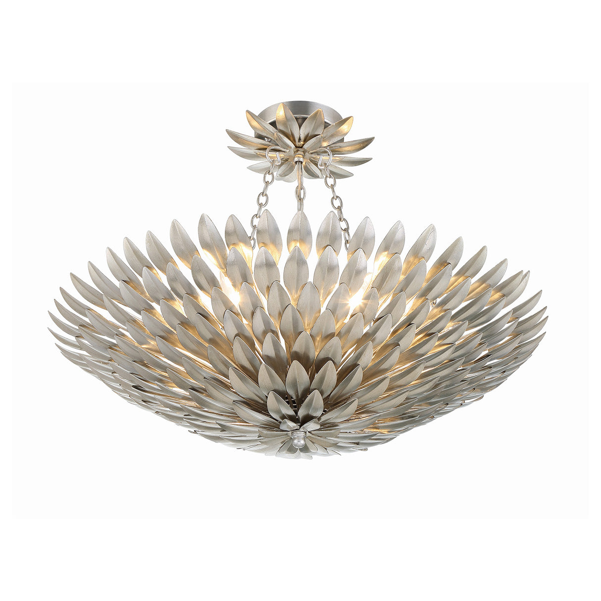 Alysa Semi-Flush 24", Antique Silver